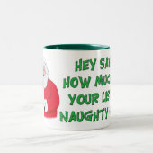 Sankt freche Listen-Tassen Zweifarbige Tasse (Mittel)