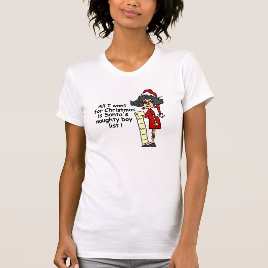 Sankt frecher Jungen-Liste T-Shirt (Vorderseite)