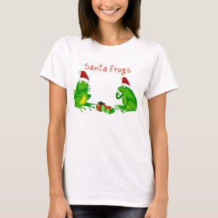 Sankt-Frosch-langes Hülsen-Shirt T-Shirt