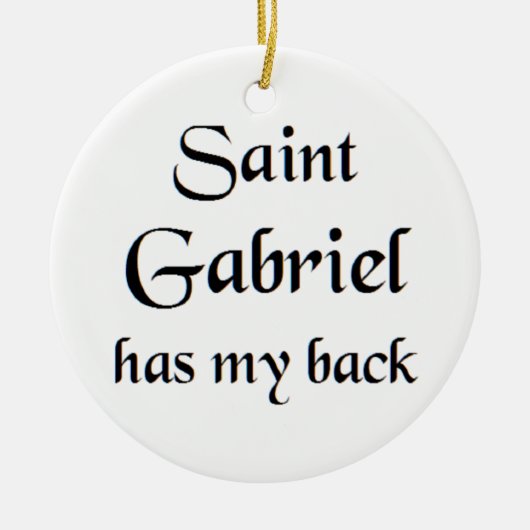 Sankt Gabriel Keramik Ornament (Vorne)