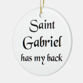 Sankt Gabriel Keramik Ornament (Links)