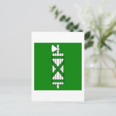 Sankt Gallen Flag Postkarte (Stehend Vorderseite)