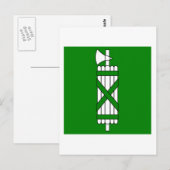 Sankt Gallen Flag Postkarte (Vorne/Hinten)