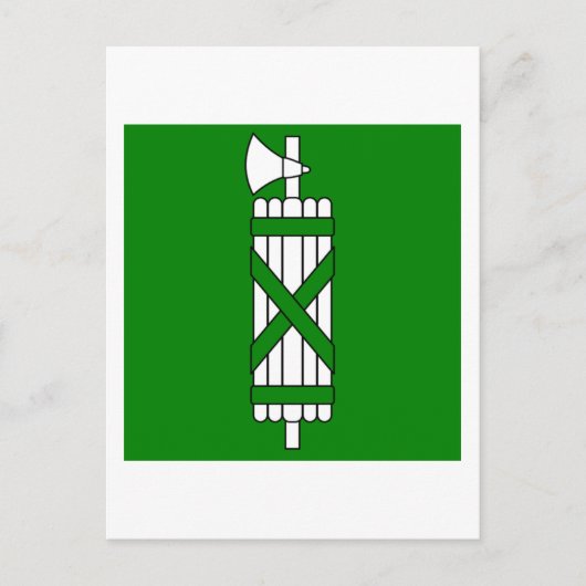 Sankt Gallen Flag Postkarte (Vorderseite)