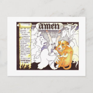 Sankt Gebet Feiertagspostkarte