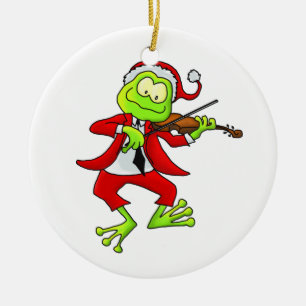 Sankt-Geigen-Frosch-Verzierung Keramik Ornament