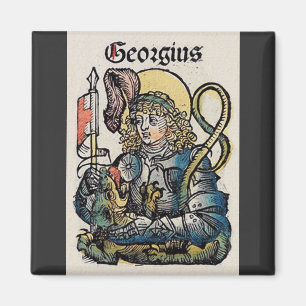 Sankt Georg aus der Nürnberger Chronik Magnet