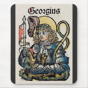 Sankt Georg aus der Nürnberger Chronik Mousepad