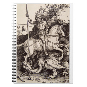Sankt Georg und der Drache von Dürer Notizblock