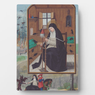 Sankt Gertrud von Helfta von Simon Bening Fotoplatte