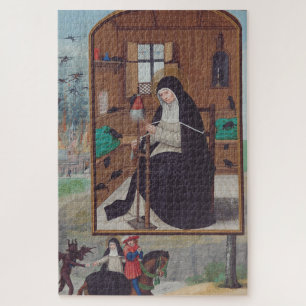 Sankt Gertrud von Helfta von Simon Bening Puzzle