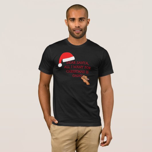 Sankt gewinnt schwarzen T - Shirt des Buchstaben (Vorne ganz)