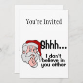 Sankt glaubt an Sie auch nicht Einladung (Vorne/Hinten)