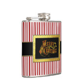 Sankt Gurt-frohe Weihnacht-Zuckerstange Flachmann (Rechts)