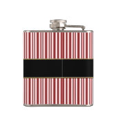 Sankt Gurt-frohe Weihnacht-Zuckerstange Flachmann (Rückseite)