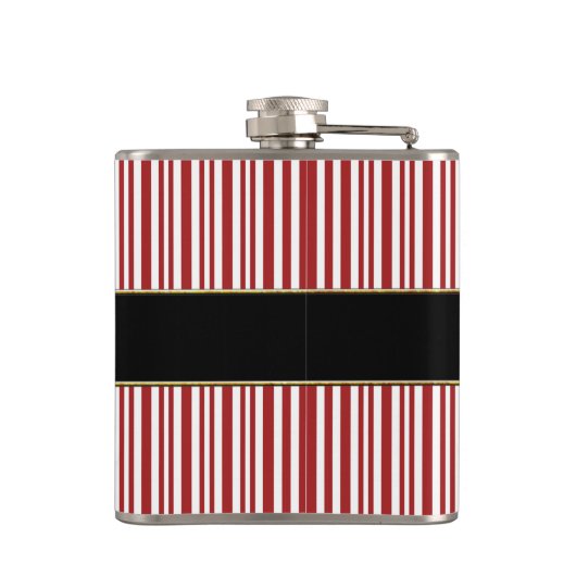 Sankt Gurt-frohe Weihnacht-Zuckerstange Flachmann (Rückseite)