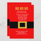 Sankt Gürtelschnalle-Weihnachtseinladung Einladung (Vorne/Hinten)