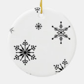 Sankt-Häschen-Weihnachtsverzierung Keramik Ornament (Hinten)