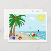 Sankt hawaiische Weihnachtspostkarte Feiertagspostkarte (Vorne/Hinten)