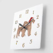 Sankt Helfer Quadratische Wanduhr (Winkel)