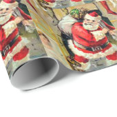 Sankt hinunter den Kamin Geschenkpapier (Rolleneckpunkt)