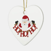 Sankt Ho Ho Ho Keramik Ornament (Links)