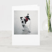 Sankt-Hund Feiertagskarte (Vorderseite)