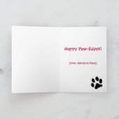 Sankt-Hund Feiertagskarte (Innenseite)