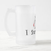 Sankt I sah diese Weihnachtsmattierte Bier-Tasse Mattglas Bierglas (Links)