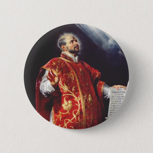 Sankt Ignatius von Loyola Button (Vorderseite)