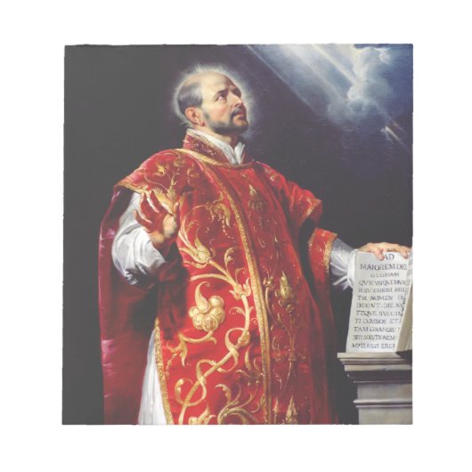 Sankt Ignatius von Loyola Notizblock (Vorderseite)