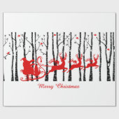 Sankt im Birkenbaumwald Geschenkpapier (Flach)