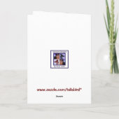 Sankt in der Dusche Feiertagskarte (Rückseite)