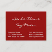 Sankt in der Ren-Scheune Visitenkarte (Rückseite)