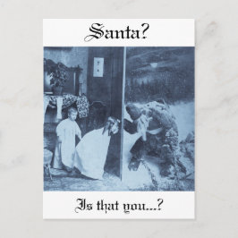 Sankt? Ist das Sie? Vintages viktorianisches Feiertagspostkarte