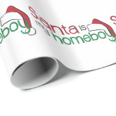 Sankt ist mein Homeboy Geschenkpapier (Rolleneckpunkt)