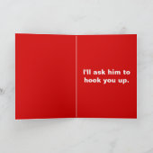 Sankt ist meine Homeboy-Karte Feiertagskarte (Innenseite)