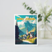 Sankt Johann Austria Vintage Illustration Postkarte (Stehend Vorderseite)