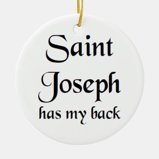 Sankt Joseph Keramik Ornament (Vorne)