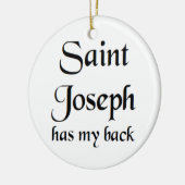 Sankt Joseph Keramik Ornament (Links)