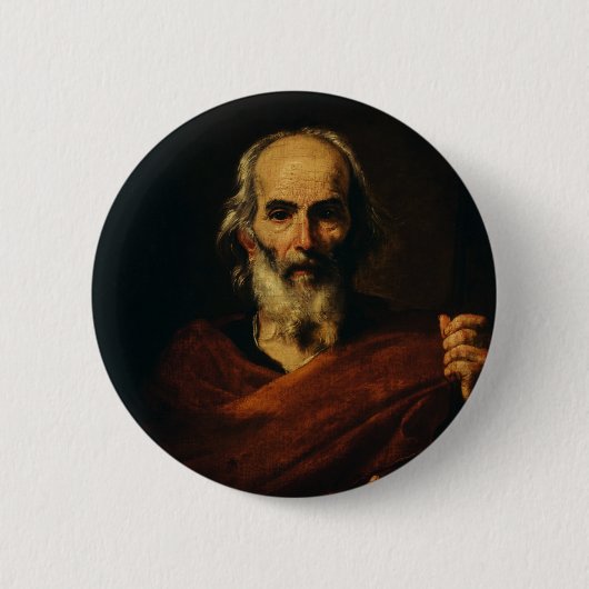 Sankt Joseph von Jusepe de Ribera Button (Vorderseite)