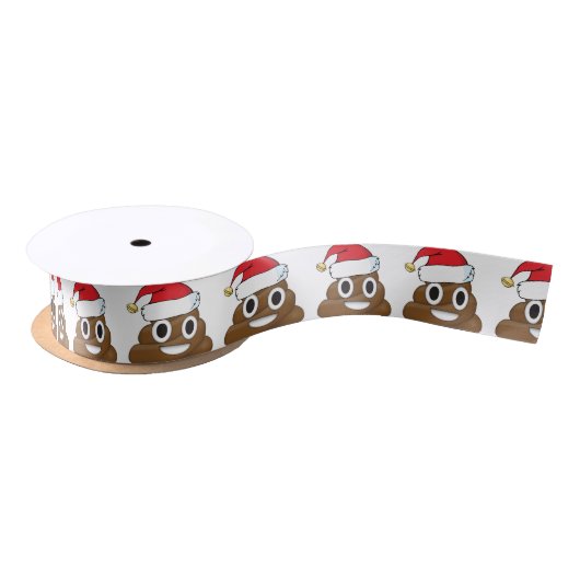 Sankt kacken Weihnachtsgeschenk-Verpackung Emoji Satinband (Spule)