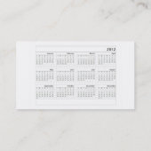 Sankt-Kalender 2012 Visitenkarte (Rückseite)