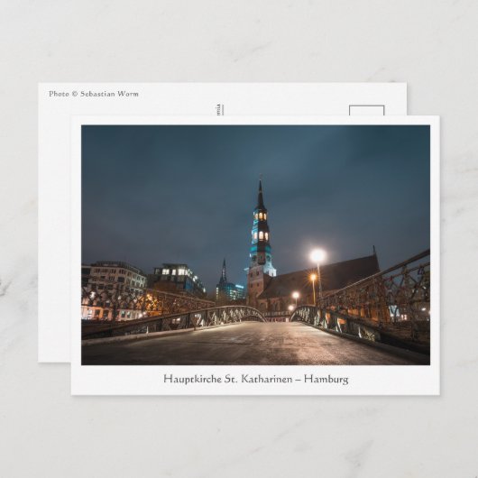 Sankt Katharinen Kirche Hamburg Postkarte (Vorne/Hinten)