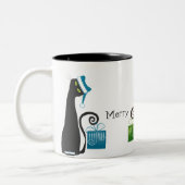 Sankt-Katzen-Tasse Zweifarbige Tasse (Links)