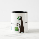 Sankt-Katzen-Tasse Zweifarbige Tasse (Mittel)