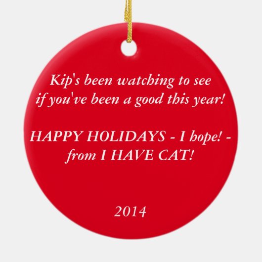 Sankt Kip Keramik Ornament (Hinten)