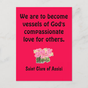 Sankt Klara von Assisi Postkarte