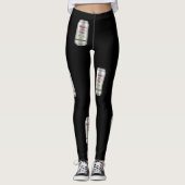 Sankt kleine Helfer-Bier-Dose Leggings (Vorderseite)
