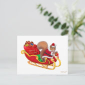 SANKT KLEINER HELFER FEIERTAGSPOSTKARTE (Stehend Vorderseite)